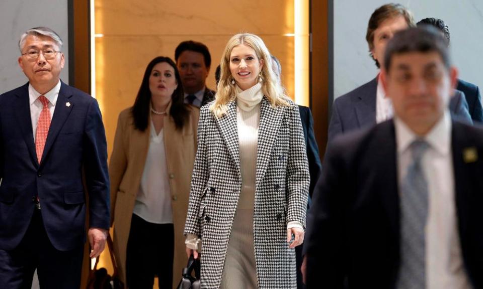 Ivanka Trump arrives at Incheon international airport near Seoul