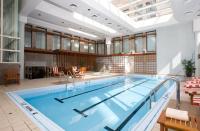 <p><strong>Where: </strong>Boston</p> <p>Not to be outdone by neighbor InterContinental Boston, has also priced a day at the pool for $25. Apparently, Boston likes offering its residents relaxing nooks but not many pools can claim to be in a 1922 Federal Reserve Bank Building. The chic pool mimics a pavilion, with lattice woodwork decorating the windows and walls, and a glass-paneled roof gives views of the buildings of Boston. The hotel’s is extraordinary.</p> <p><strong>Insider Tip:</strong> Stop in at the hotel’s second-floor Governor’s Room, where there is an impressive display of New England antique maps.</p> <p><strong>Plan Your Trip: </strong>Visit </p>