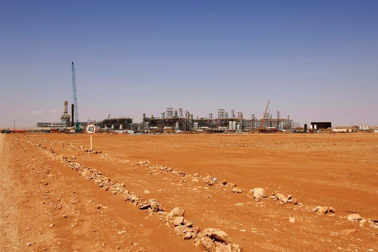 A Statoil picture released on January 17, 2013 shows the In Amenas gas field. Kidnapper Abu al-Baraa told Al-Jazeera that Algerian snipers had opened fire at the site where the hostages are being held, injuring a foreigner he identified as a Japanese national