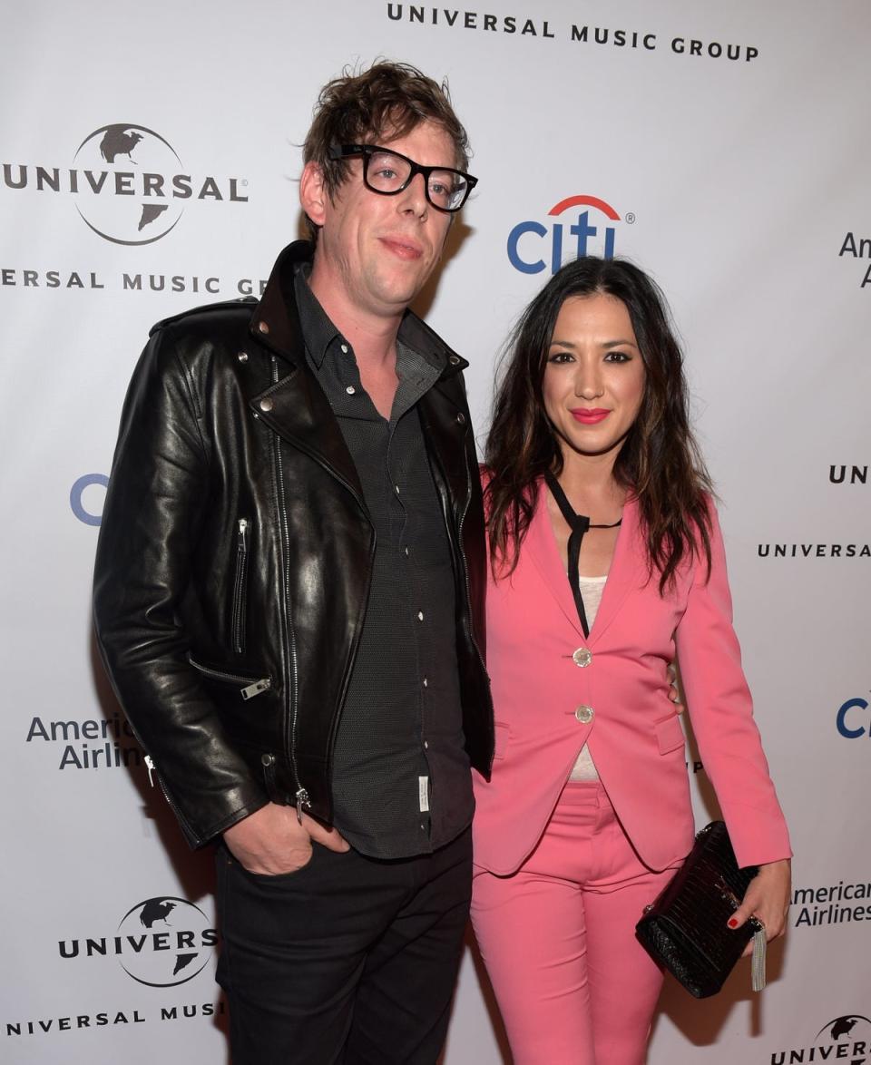 Musician Patrick Carney of The Black Keys and singer-songwriter Michelle Branch attend Universal Music Group 2016 Grammy After Party (Getty)