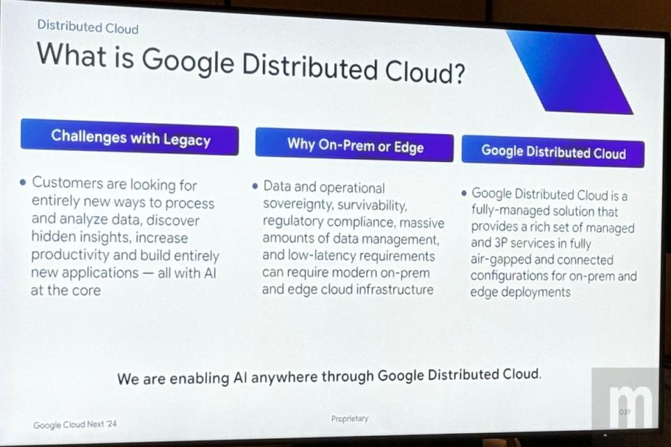 ▲主權雲等應用也是目前Google Cloud服務基礎架構重點發展項目