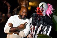 <p>Karamo Brown stops by a preview of “Icons of Darkness,” an immersive exhibit made up of the largest private collections of Sci-Fi, Horror and Fantasy memorabilia on Wednesday in Hollywood. </p>