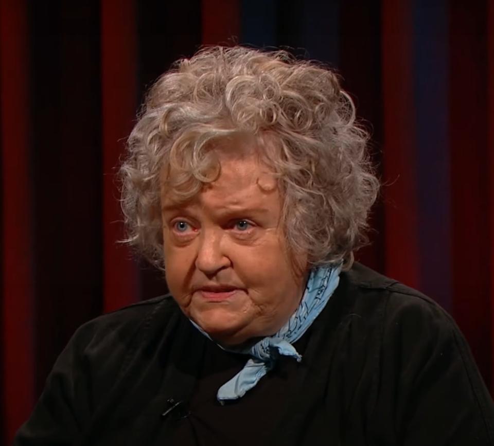 Brenda Fricker sits for a 2021 RTÉ  interview