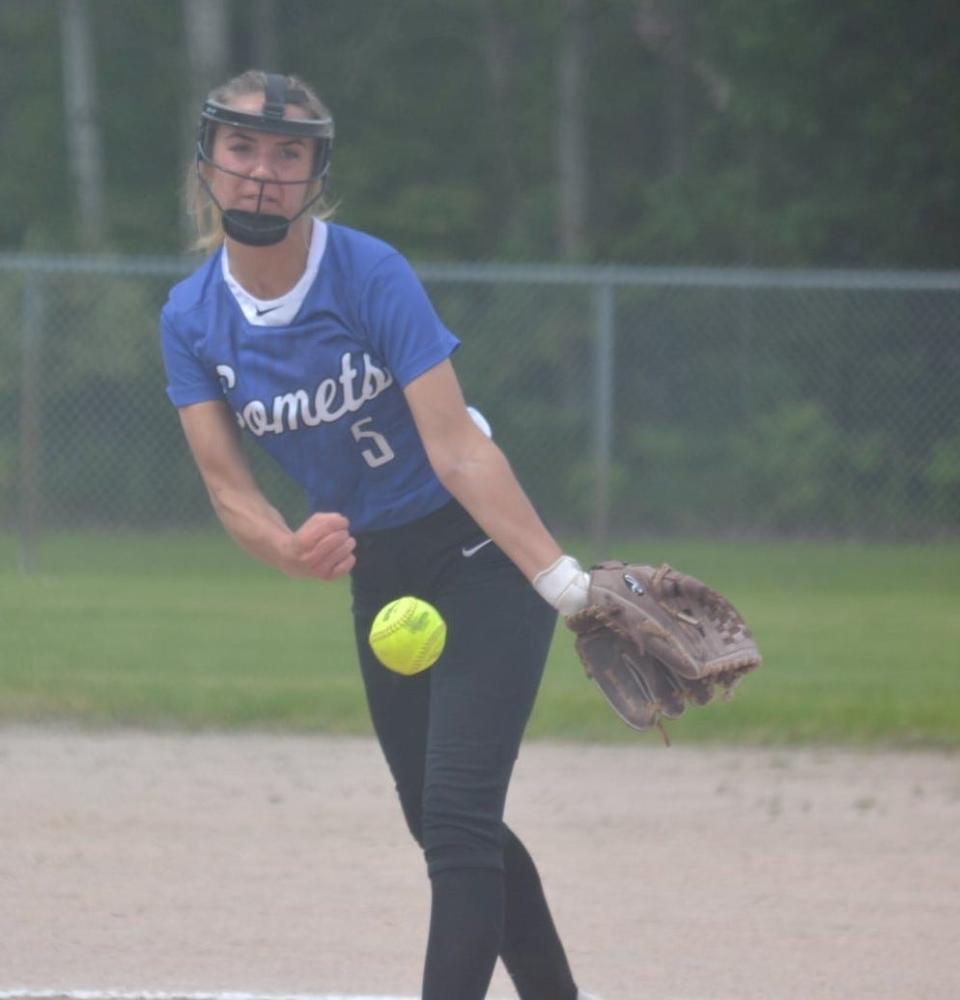 Mackinaw City senior Marlie Postula has been one of the top pitchers in the area in recent seasons.