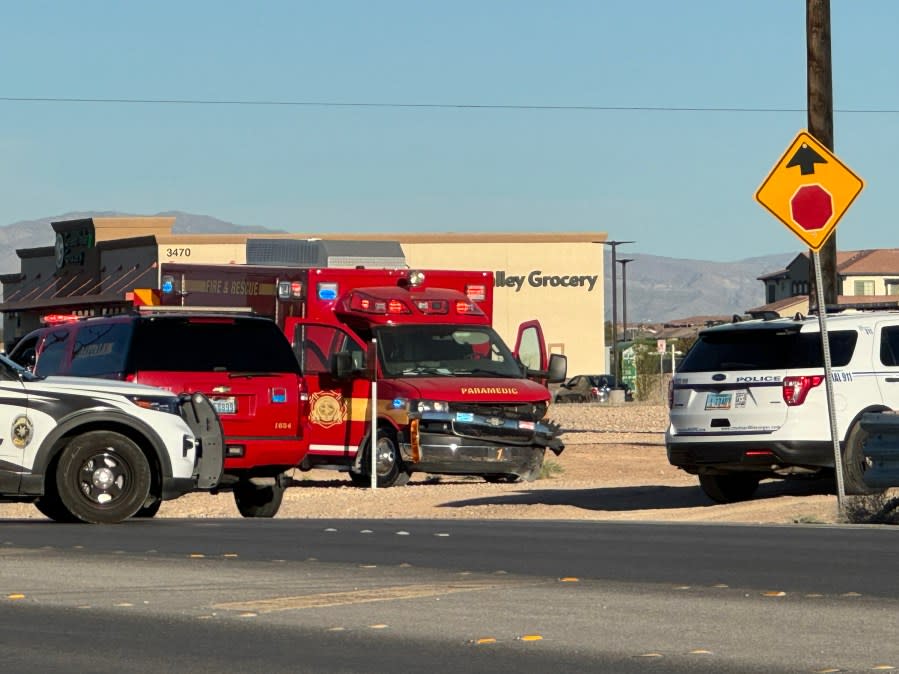 Photos of incident at Centennial and Pecos provided by Xavier Perez