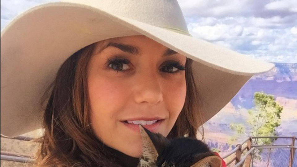 Ninan Dobrev am Grand Canyon - mit Katze