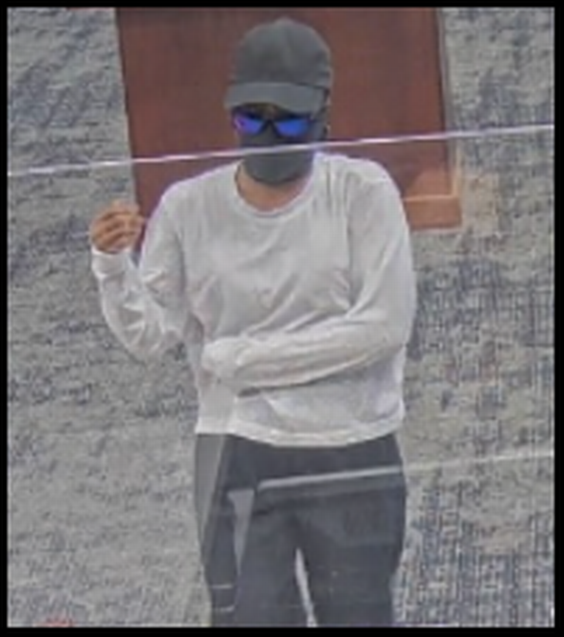 Durham Police included this photo of a suspect who allegedly robbed four banks in Durham. The first one was in October and the most recent in July 2022.