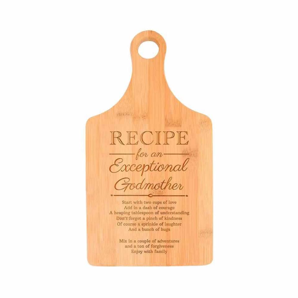 Recipe for an Exceptional Godmother Cutting Board