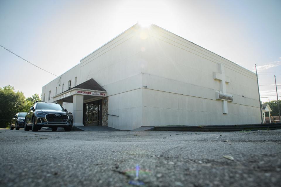 The vacant building at 2400 Murchison Road may become a proposed youth community center.
