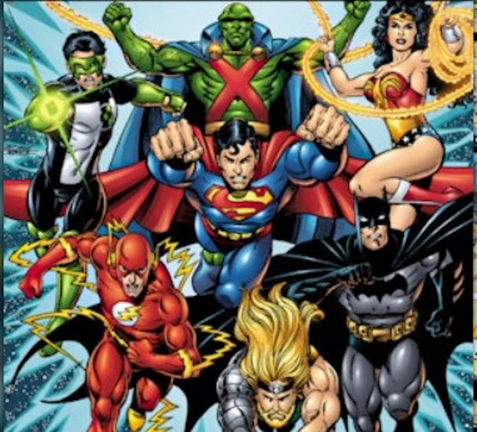 The Justice League. DC Universe Infinite