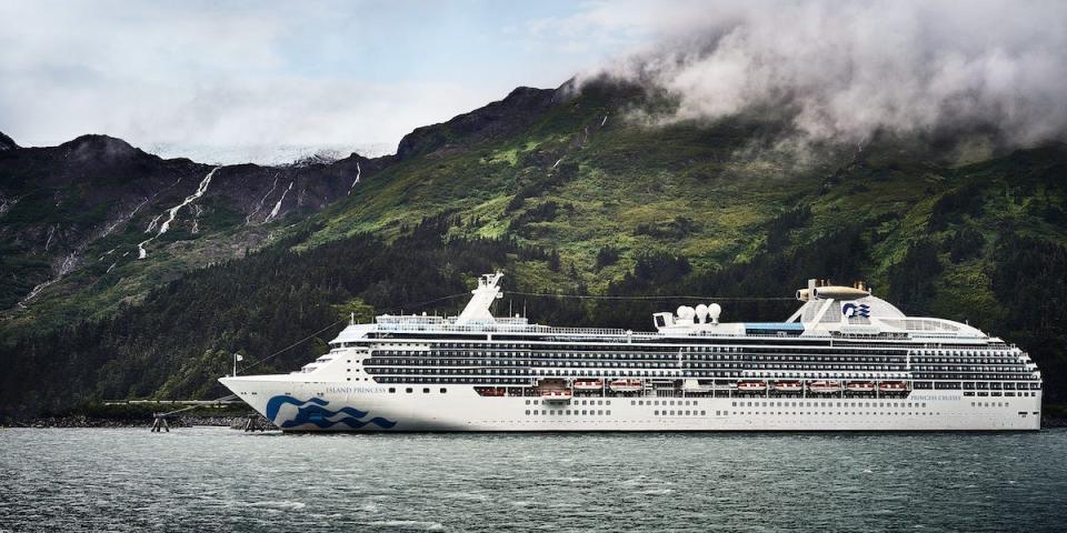 Princess Cruises' Island Princess on water