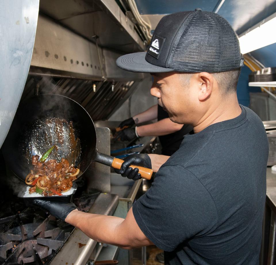 Chef Tony Banawa is bringing his interpretation of classic Asian dishes to the Flip-n-Yaki food truck at The Garden at Palafox + Main.
