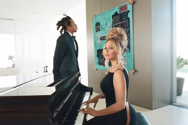 Jay-Z and Beyoncé Have Basquiat at Tiffany's