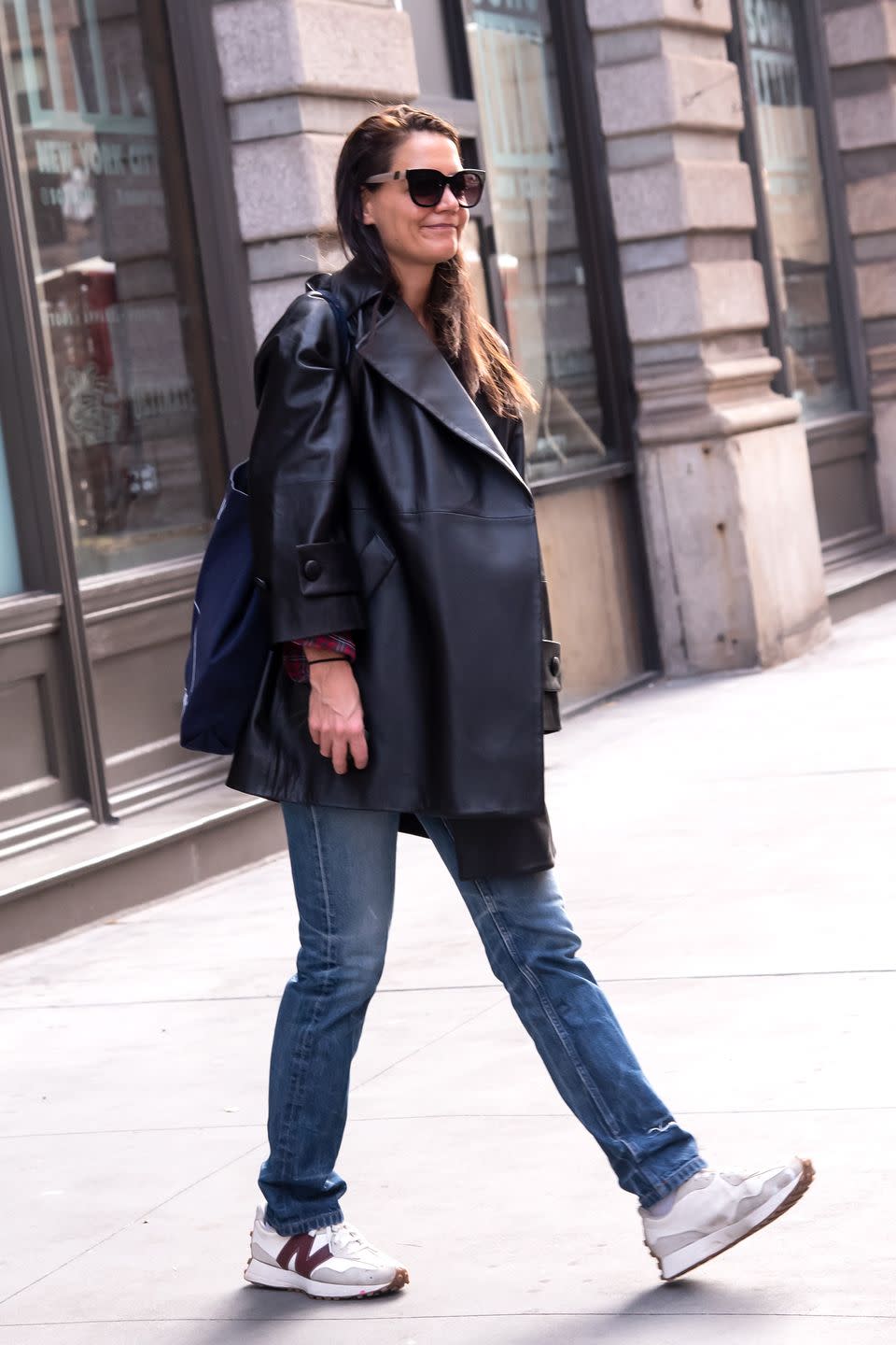 new york, ny february 05 katie holmes is seen on february 5, 2023 in new york city photo by megagc images