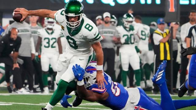 Aaron Rodgers injures Achilles, New York Jets beat Buffalo Bills in overtime