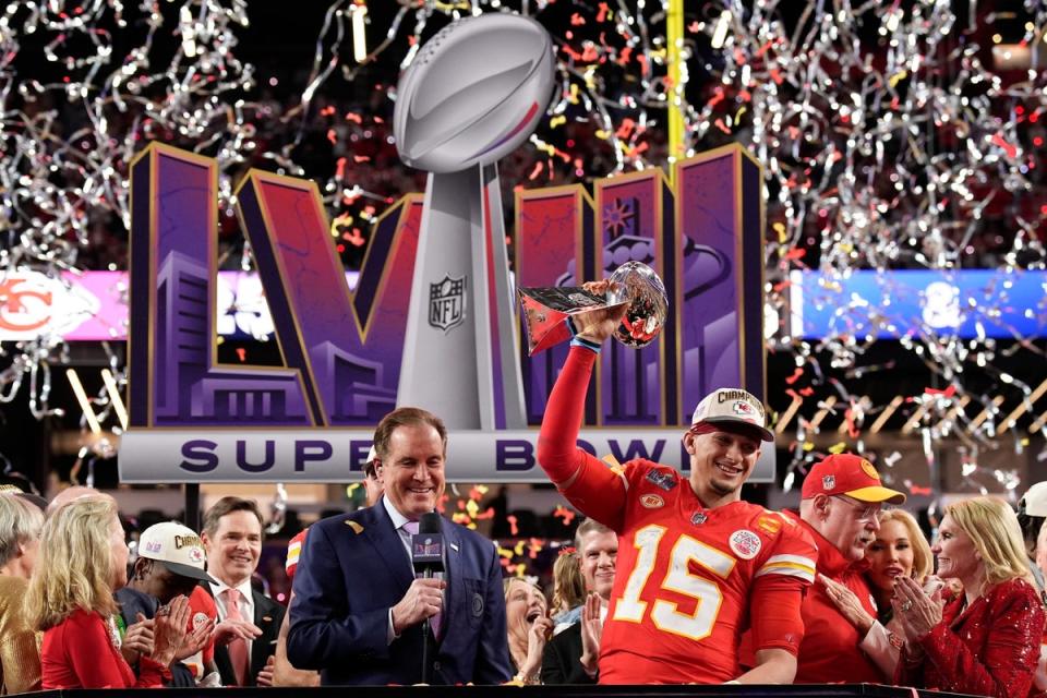 Patrick Mahomes has steered the Chiefs to back-to-back Super Bowl victories (Copyright 2024 The Associated Press. All rights reserved)