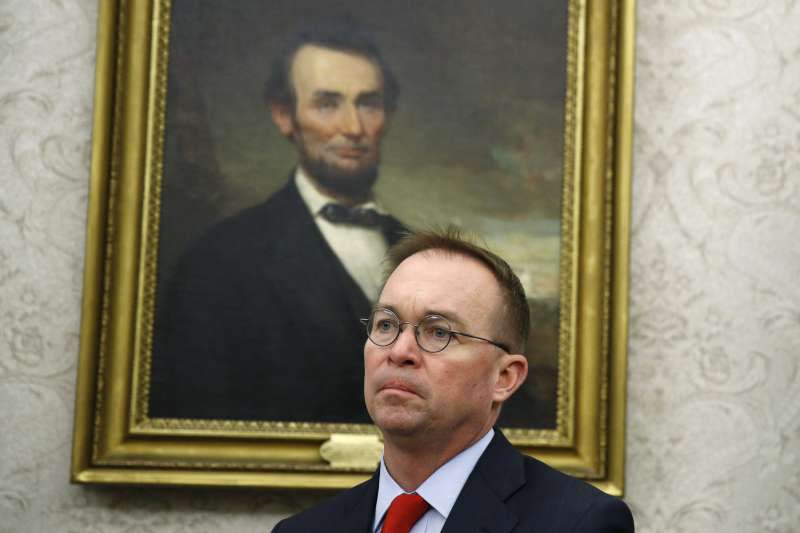 美國總統川普第三任白宮幕僚長穆瓦尼（Mick Mulvaney）（AP）