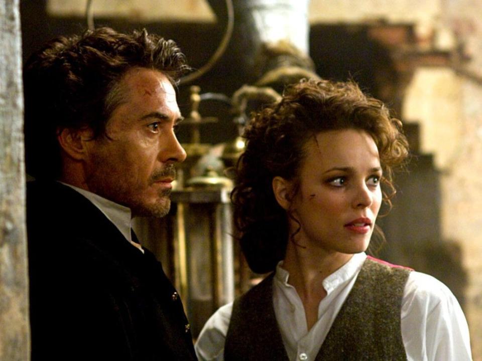 rdj rachel mcadams sherlock holmes