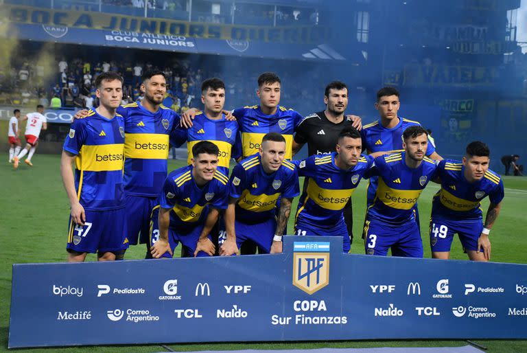 El equipo titular que armó Jorge Almirón en la Bombonera, en el último partido de Boca (vs. Estudiantes) antes de la final de la Libertadores ante Fluminense