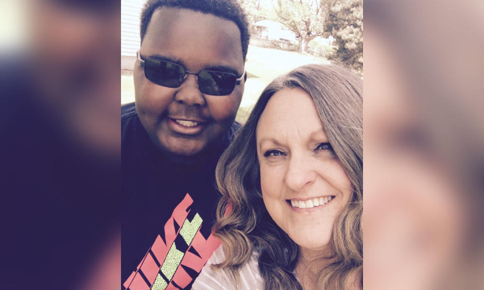 Teenager Luke Merritt, who has multiple sclerosis, with mom Judawn Merritt. (Photo: Courtesy of Judawn Merritt)