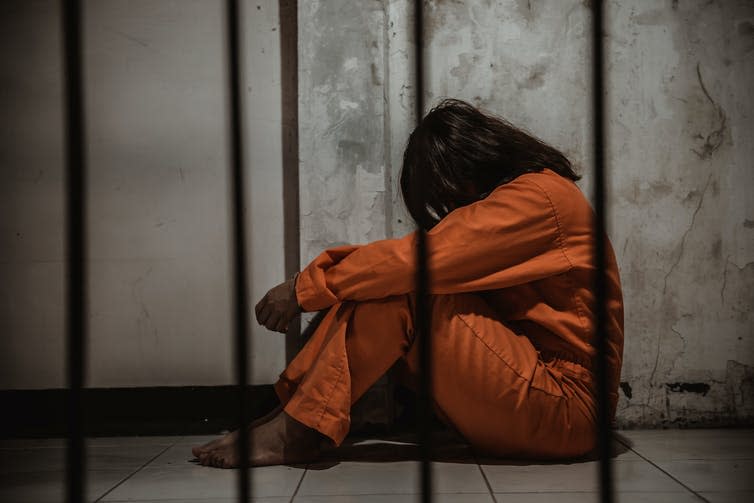 <span class="caption">The brain is not fully developed until after the age of 26.</span> <span class="attribution"><a class="link " href="https://www.shutterstock.com/image-photo/hands-women-desperate-catch-iron-prisonprisoner-1383143171" rel="nofollow noopener" target="_blank" data-ylk="slk:kittirat roekburi/Shutterstock;elm:context_link;itc:0;sec:content-canvas">kittirat roekburi/Shutterstock</a></span>