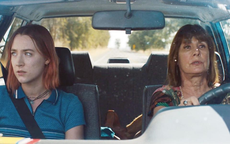 Saoirse Ronan and Laurie Metcalf in a scene from Lady Bird - LMK Media