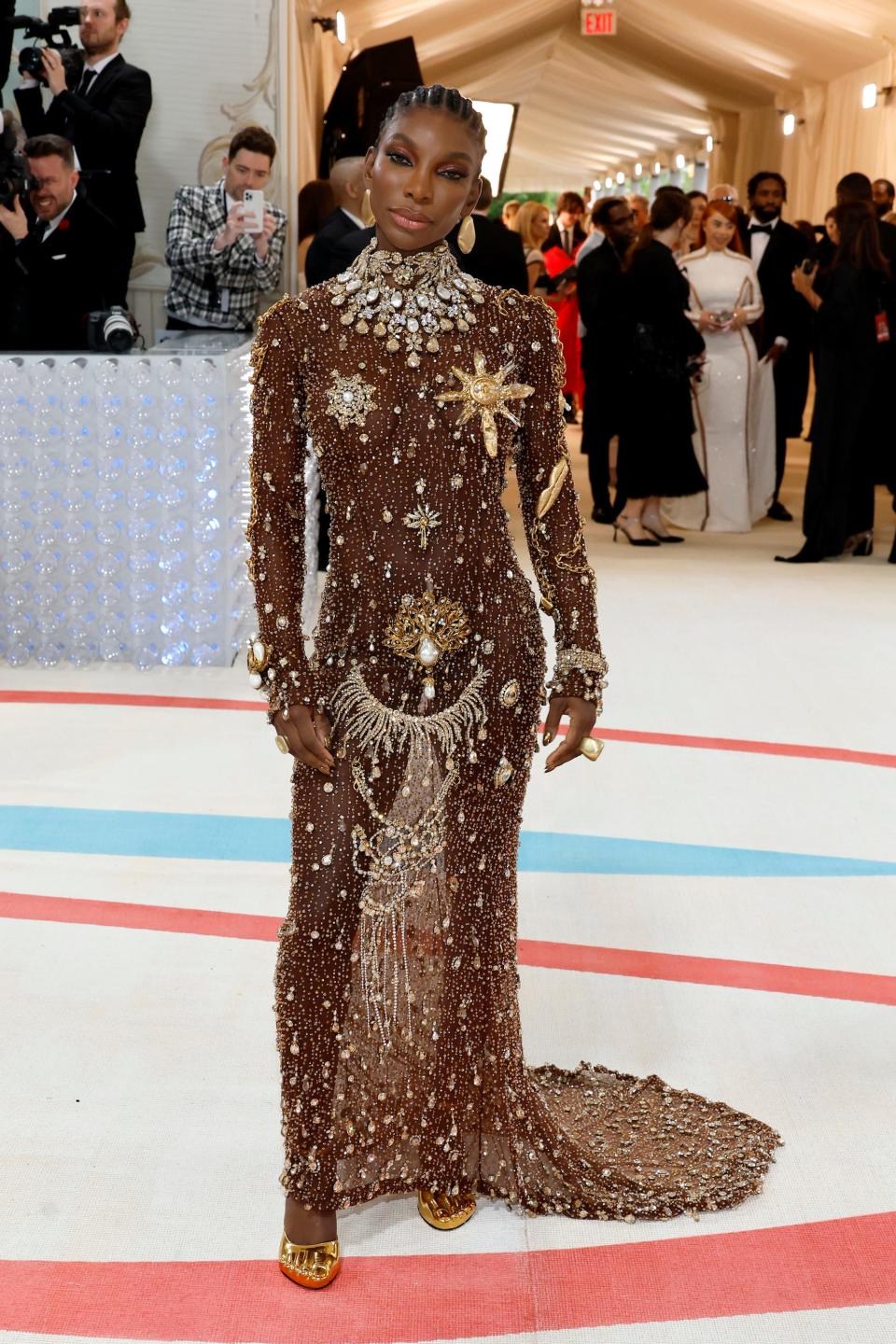 Michaela Coel attends the 2023 Met Gala.