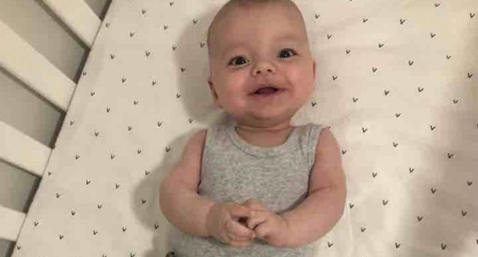 Four-month-old Lucas died in his sleep on Monday. Source: GoFundMe