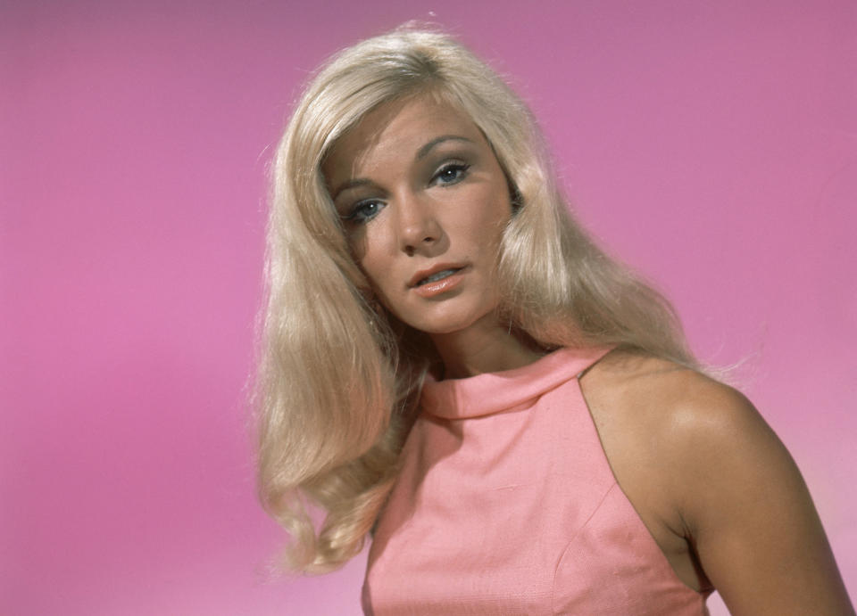 FILE - Actress Yvette Mimieux appears on Aug. 18, 1966. Mimieux, the 1960s film star of “Where the Boys Are,” “The Time Machine” and “Light in the Piazza,” died in her sleep of natural causes early Tuesday, Jan. 18, 2022 at her home in Los Angeles. She was 80. (AP Photo, File)
