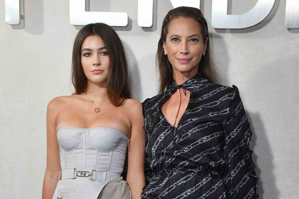 <p>Craig Barritt/Getty Images for FENDI)</p> Grace Burns and mom Christy Turlington in Sept. 2022