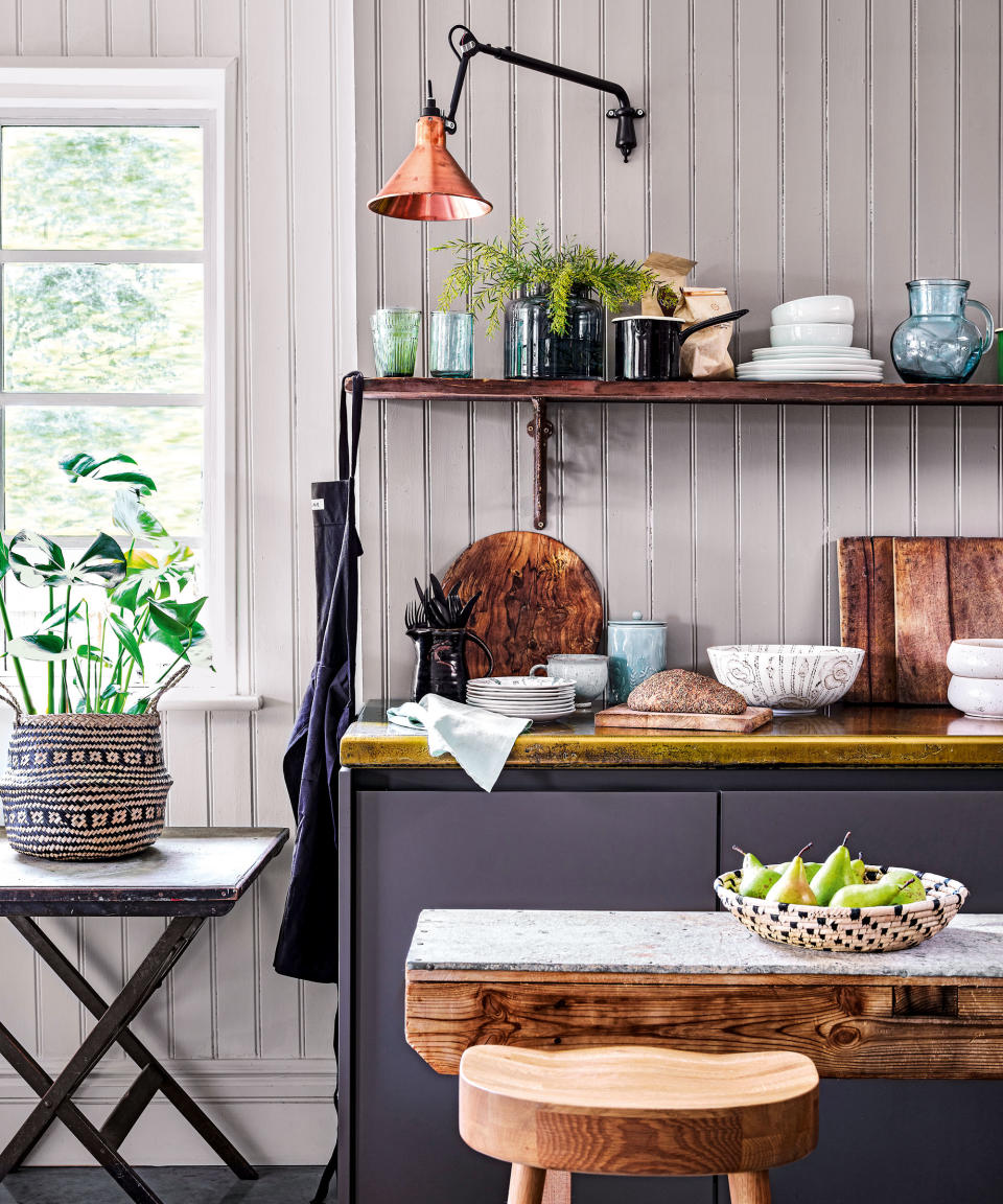 kitchen open shelving