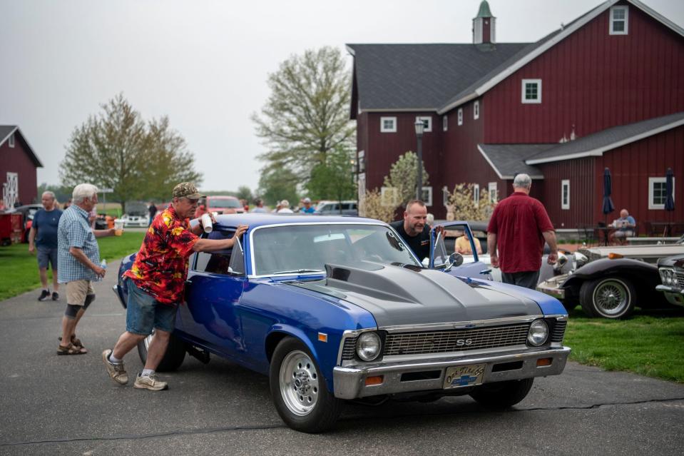 Hundreds attend a weekly Cruise-In at Gilmore Car Museum in Hickory Corners, Michigan on Wednesday, May 11, 2022.