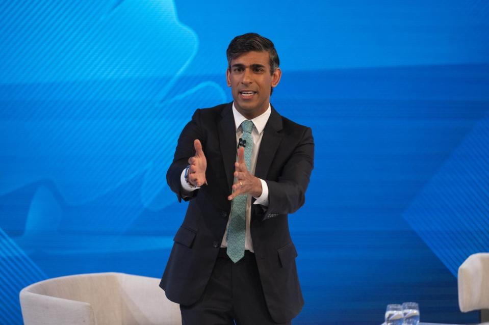 Former chancellor Rishi Sunak said his government would be the most active in Scotland in decades (Chris Lobina/Sky News/PA) (PA Media)