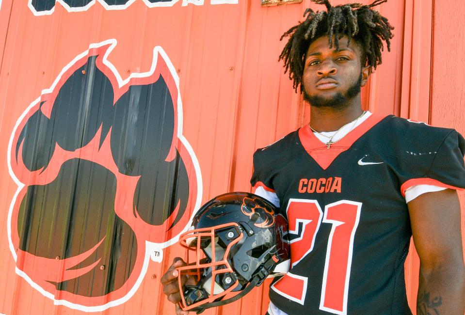 Cedric Hawkins of Cocoa is one of Brevard County’s players to watch this football season. Craig Bailey/FLORIDA TODAY via USA TODAY NETWORK