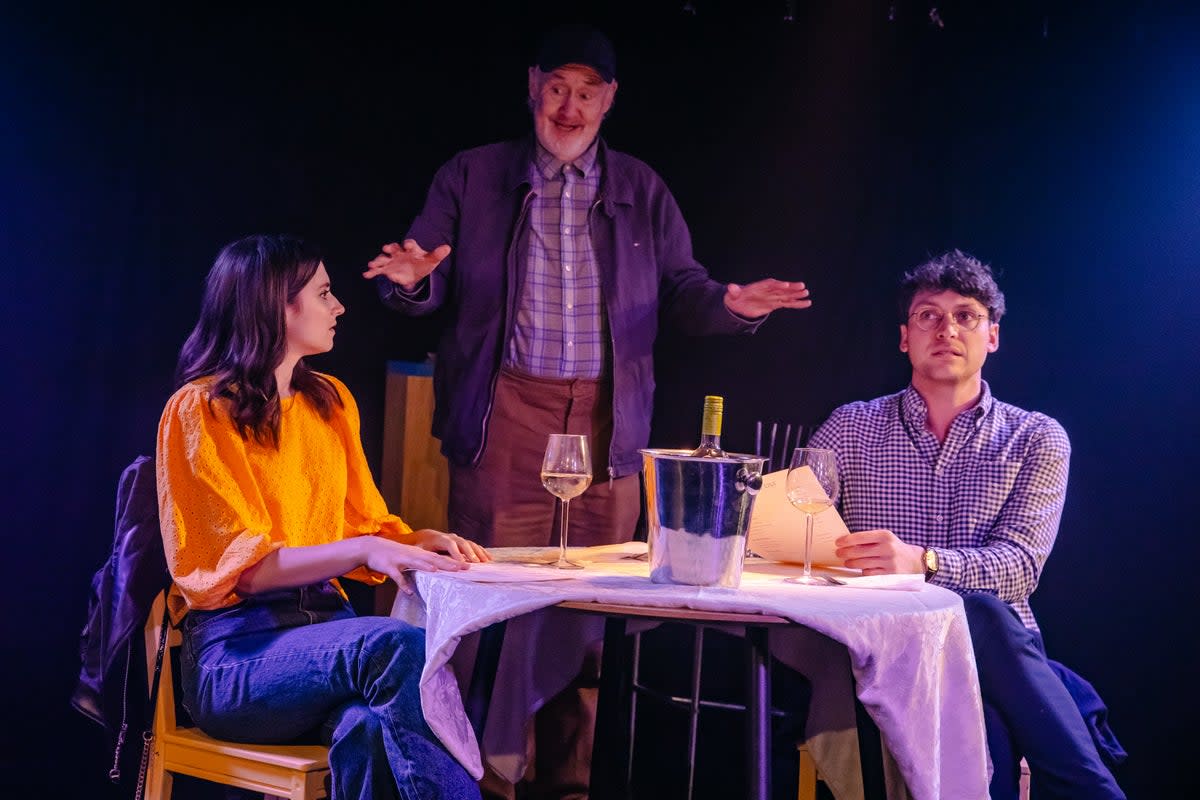 From left, Abigail Weinstock, Nigel Planer and Sam Thorpe-Spinks (Danny With A Camera)