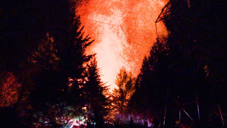 Former Bavarian Arms Café engulfed by large fire