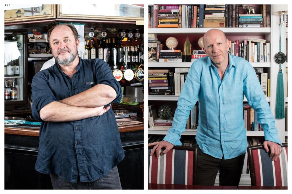 William Dalrymple and Simon Sebag Montefiore (Daniel Hambury)