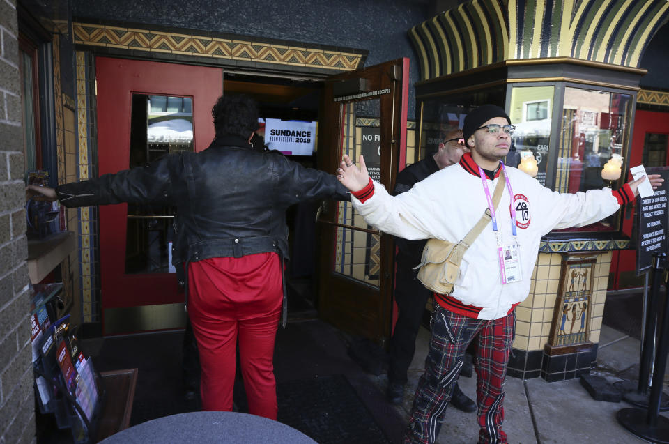 Audience members for "Leaving Neverland" received security screenings before the film's premiere. (Photo: Danny Moloshok/Invision/AP)