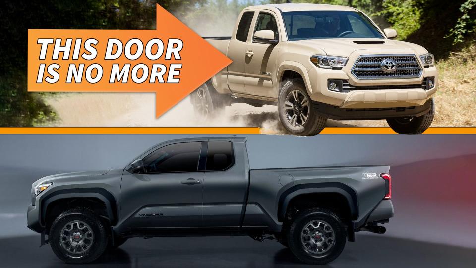 Why the 2024 Toyota Tacoma Ditched the Extended Cab Suicide Doors photo