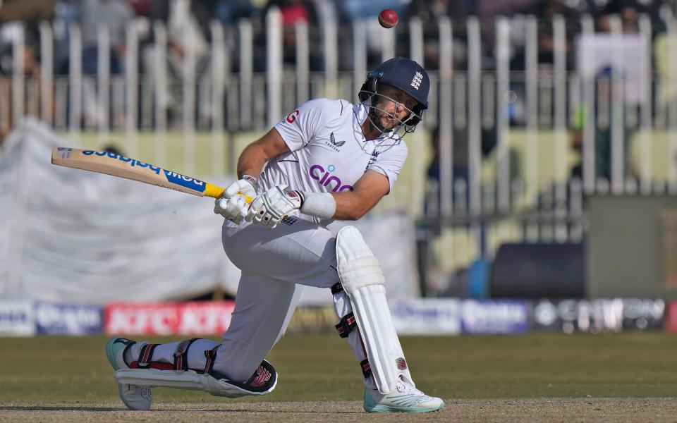 Joe Root switch-hitting - Joe Root bats left-handed and won't be the last England batsman to try it - AP Photo/Anjum Naveed