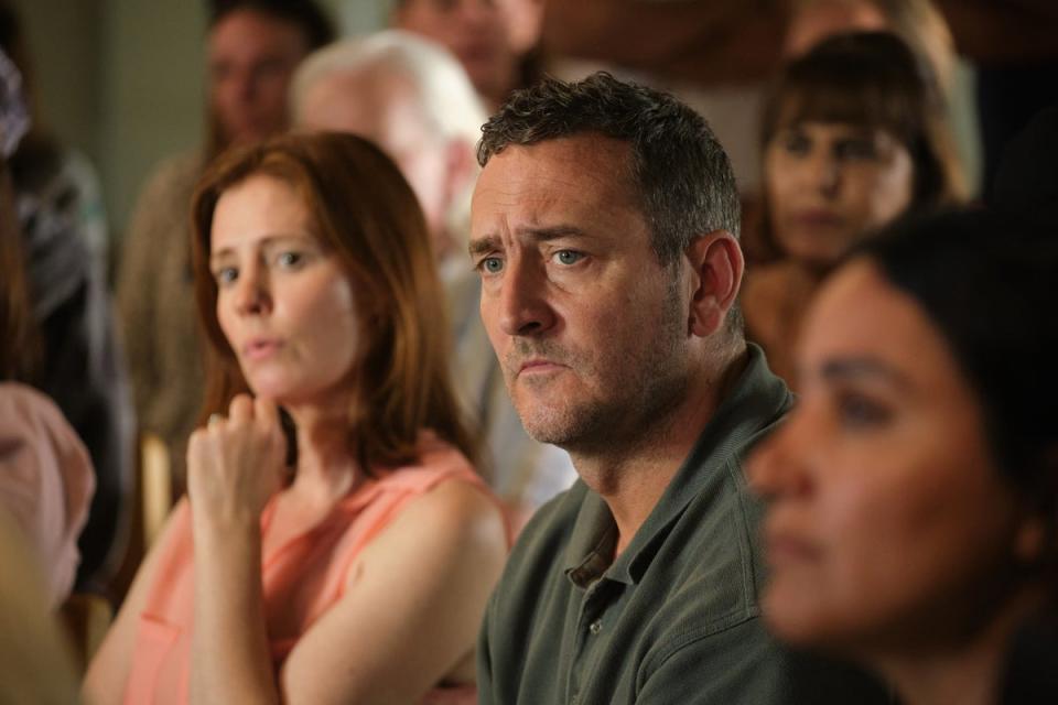 Will Mellor as Lee and Amy Nuttall as Lisa in Mr Bates vs The Post Office (ITV)