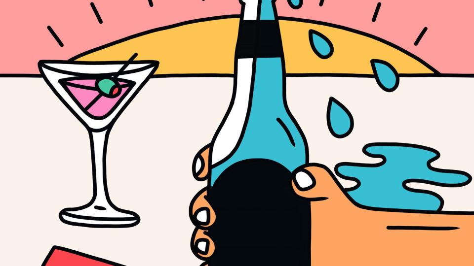 drinking illustration