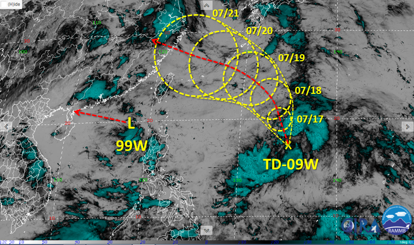 彭啟明表示熱帶擾動98W有可能增強為今年第六號颱風。（圖／翻攝自彭啟明臉書）