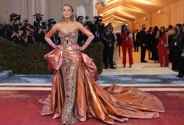 Blake Lively transforms at the Met Gala in architecture-inspired Versace  gown