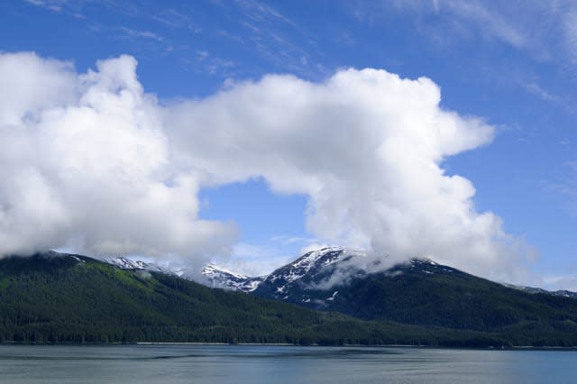 Clouds over the mountains