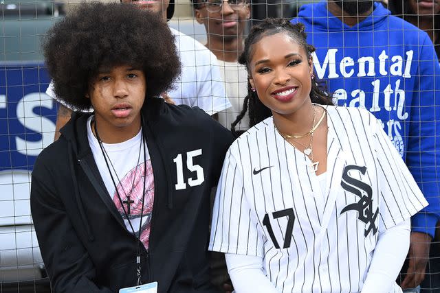 <p>Sophie Fritz/startraksphoto.com</p> Jennifer Hudson and her son David.