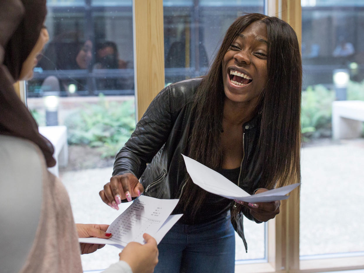 Thousands of students celebrated A-level results day this week: Getty