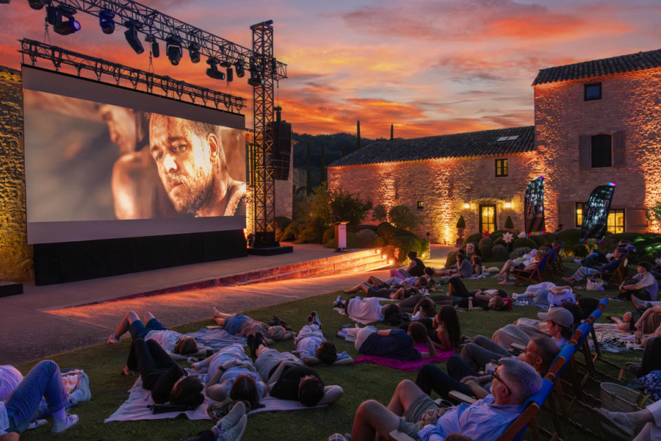 A screening of Ridley Scott's 2000 film, 'Gladiator,' starring Russell Crowe in his longer subligar, at the 2024 SCAD Lacoste Film Festival.<p>Photo: Courtesy of SCAD</p>