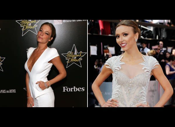 LeAnn Rimes is skinny -- so skinny that she has people worrying that she's not eating.     The equally skinny Giuliana Rancic was one those people.     Pot, meet kettle.     The two skinny ladies battled it out <a href="http://www.huffingtonpost.com/2011/08/30/leann-rimes-responds-giuliana-rancic_n_941579.html" target="_hplink">telling each other to eat a sandwich. </a>    