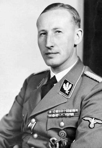 Nazi Reinhard Heydrich was a principal architect of the Holocaust. <a href="https://www.gettyimages.com/detail/news-photo/reinhard-heydrich-high-ranking-german-ss-and-police-news-photo/1371430740?adppopup=true" rel="nofollow noopener" target="_blank" data-ylk="slk:Universal History Archive/Universal Images Group via Getty Images;elm:context_link;itc:0;sec:content-canvas" class="link ">Universal History Archive/Universal Images Group via Getty Images</a>